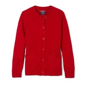 French Toast Vibrant Red Women's Cardigan